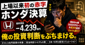 ホンダEV撤退で株価急落からの一時的暴騰→だから俺は動かない理由