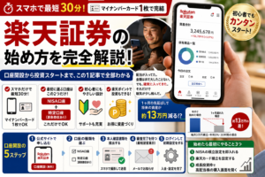 楽天証券の始め方。当時の俺に教えたかった全手順