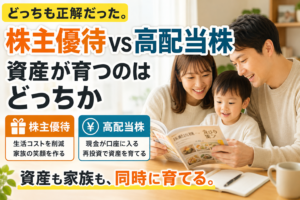 株主優待か高配当株か。パパ投資家が出した答え