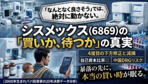 シスメックス6869暴落を買う前に確認すること