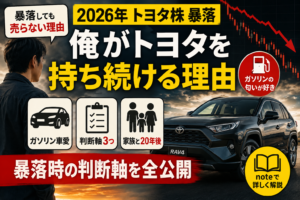 トヨタ株暴落でも俺が売らない理由｜ガソリン車を愛する会社の本質